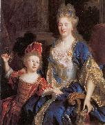 Portrait of Catherine Coustard with her daughter Leonor